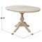 International Concepts Round 36 in Rd Top Pedestal Table, 12 in Leaf, 28.9 inH, Dining Height, Unfinished, 36 W, 48 L K-36RXT-11B - alternate 4